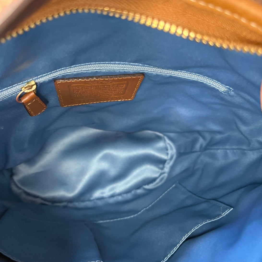 y2k Rare COACH Denim Leather Patchwork Shoulder Bag Crossbody