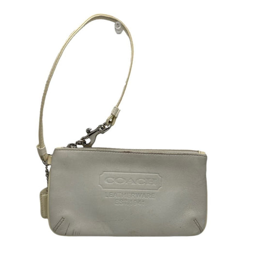 COACH Off White Wristlet