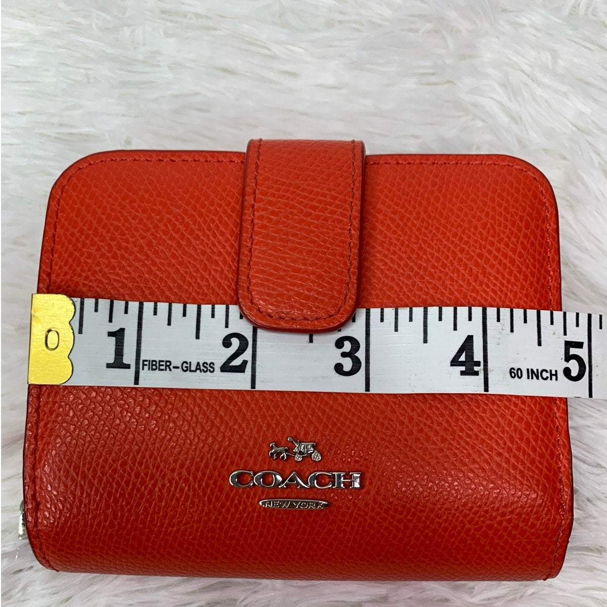 COACH Bright Red Medium Wallet