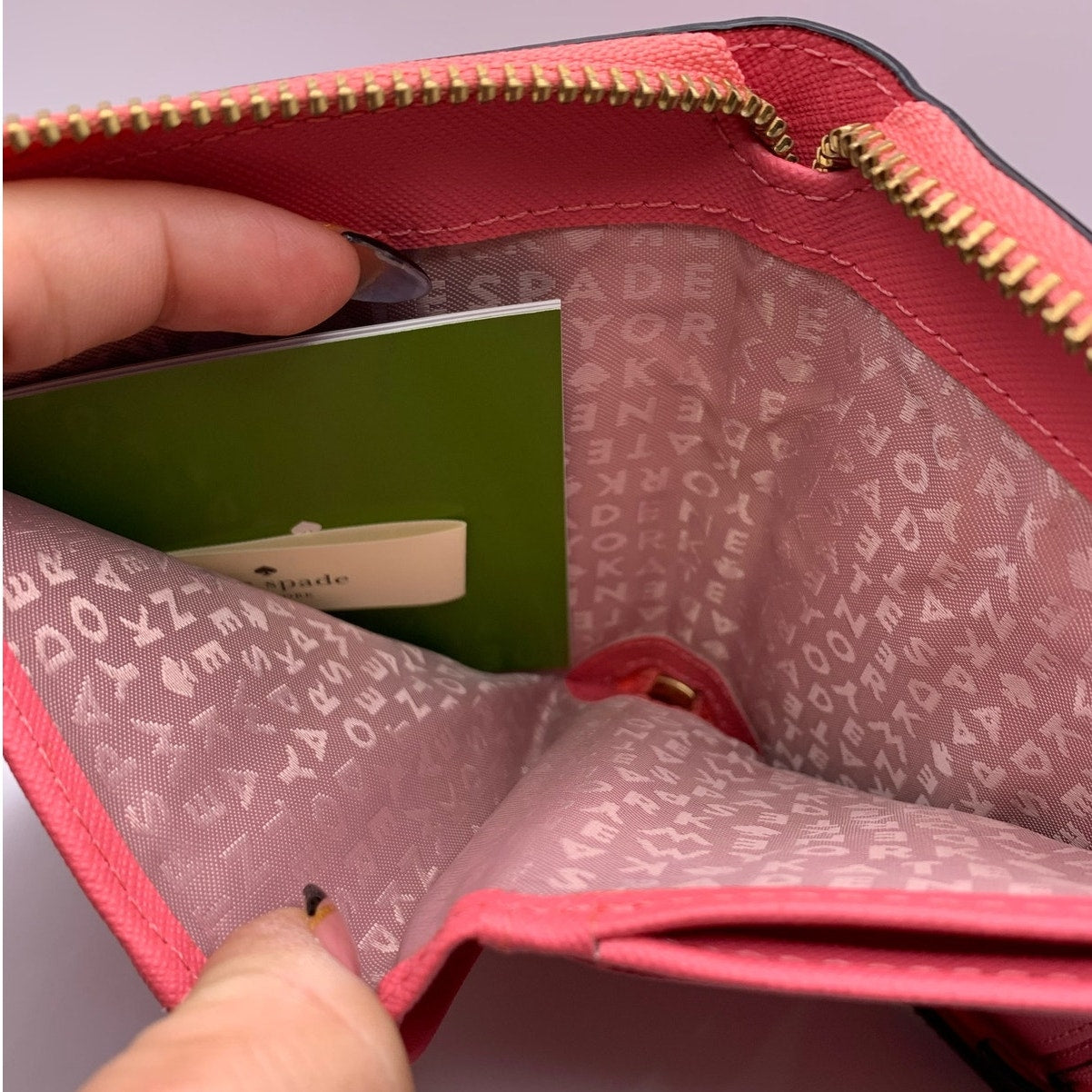 Kate Spade New York Pink Med Zip Around Wallet