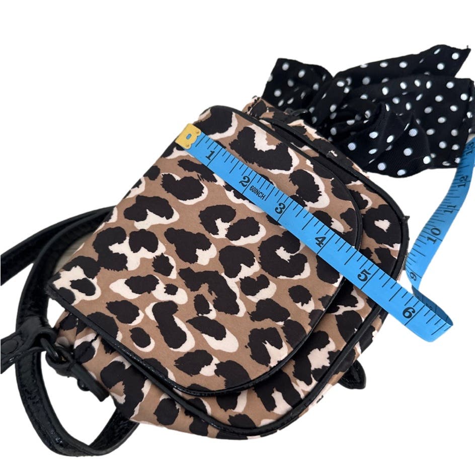 JUICY COUTURE Bow and Leopard Animal Print Crossbody