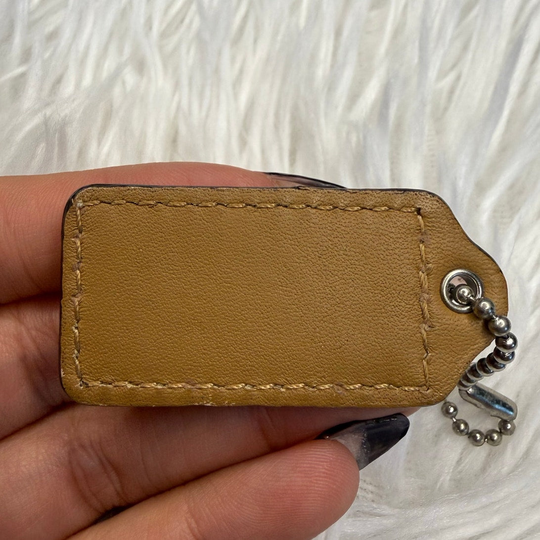 1.5" COACH Fob Bag Charm Hang tag Hangtag