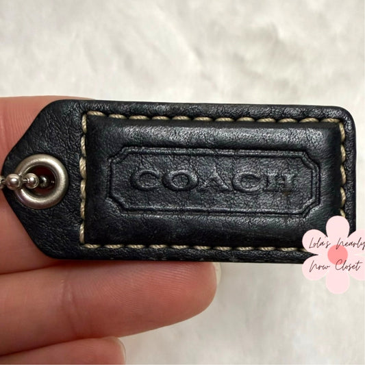 1.5" y2k COACH Fob Bag Charm Hang tag Hangtag