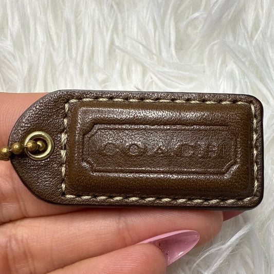 1.5" y2k COACH Vintage Fob Bag Charm Hang tag Hangtag