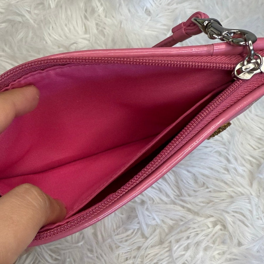 COACH Limit Edition Pinky Poppy Wristlet