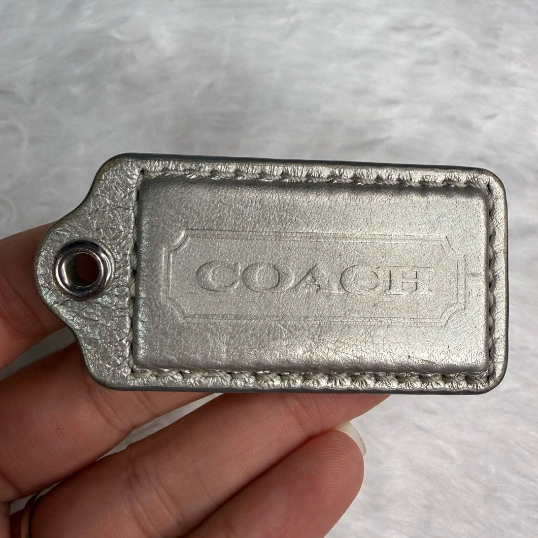 2" COACH Fob Bag Charm Hang tag Hangtag