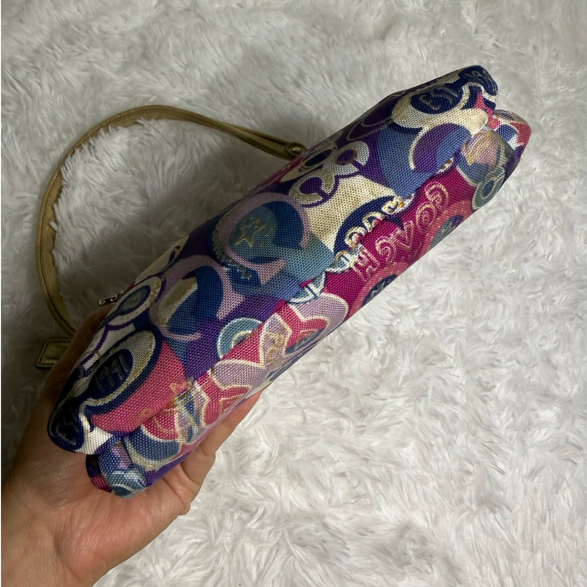 Coach Poppy Pop Signature Mini Purse Bag
