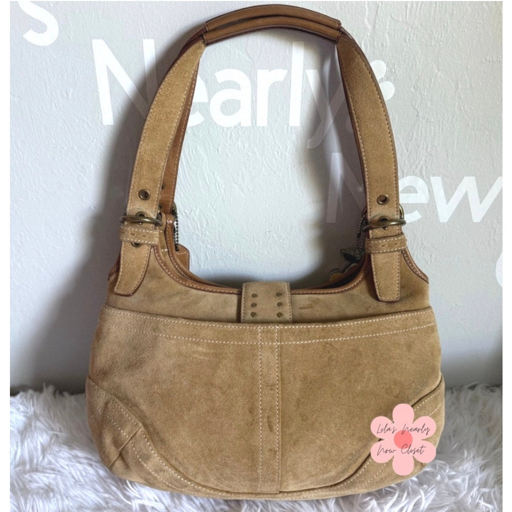 y2k COACH Vintage Tan Soho Double Strap Shoulder Bag Purse