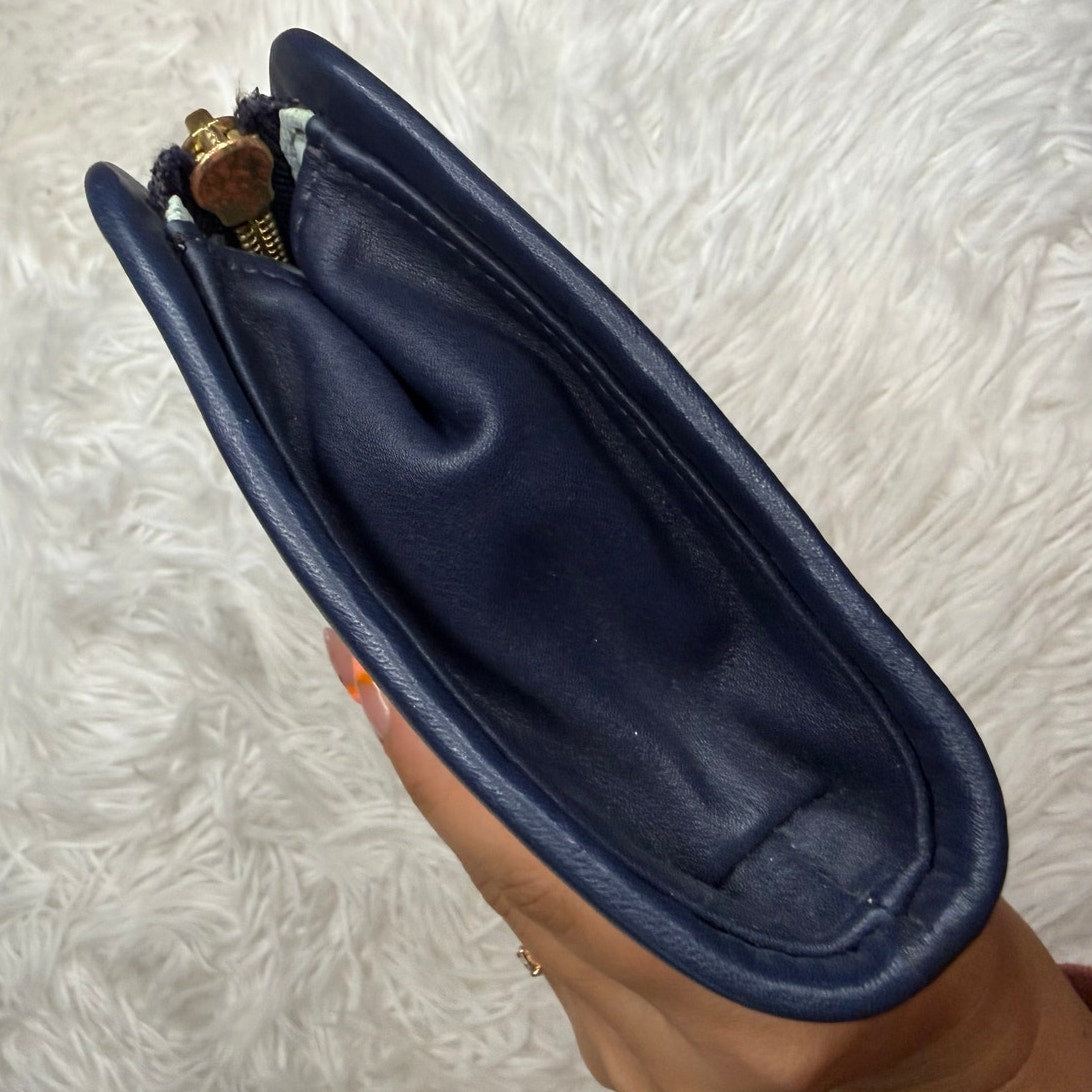 y2k COACH Parker Turnlock Straw Clutch Wallet