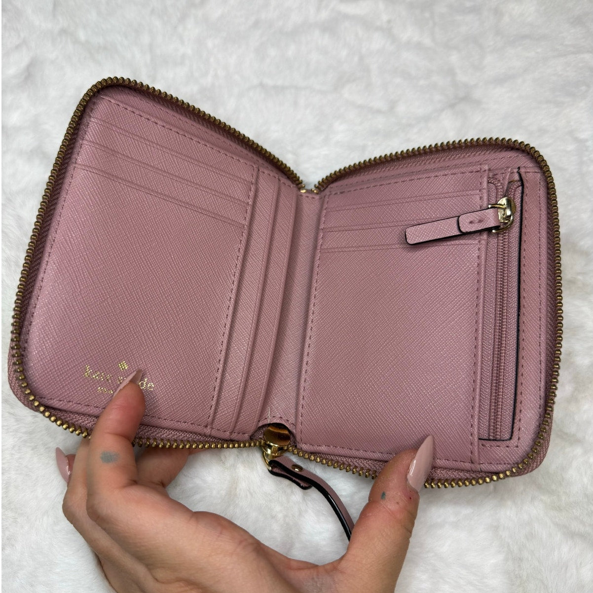 Kate Spade New York Pink Med Zip Around Wallet