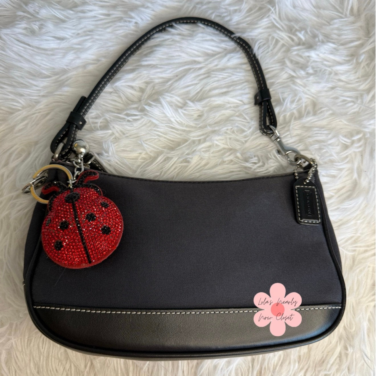 y2k COACH Vintage Mini Demi Hampton 7769 Mini Purse Shoulder Bag