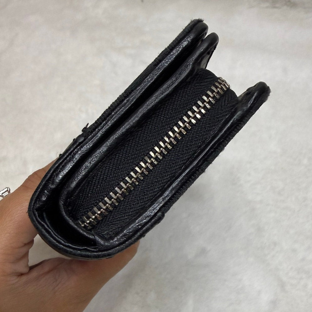 COACH Black Signature Canvas Wallet