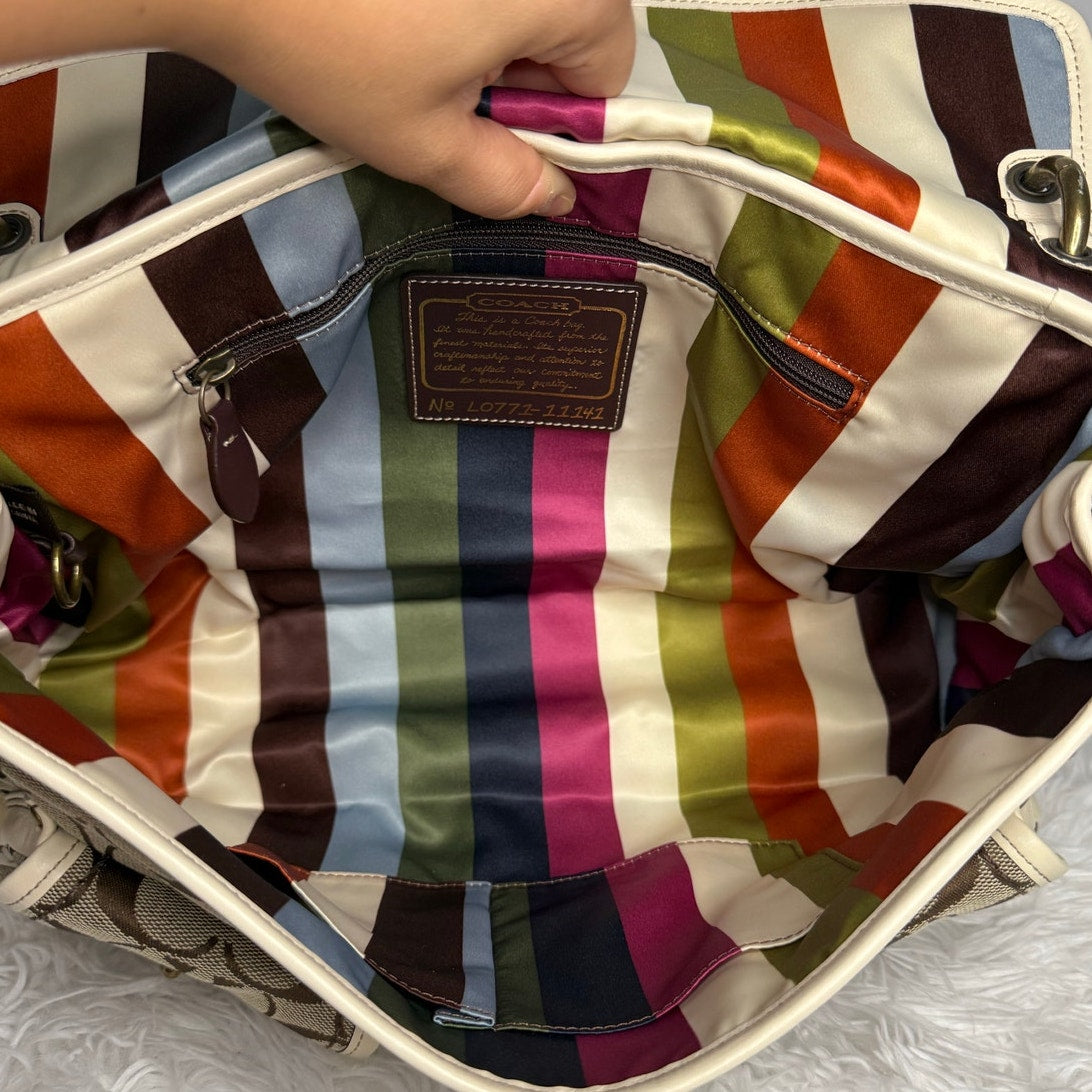 y2k COACH Legacy 2007 Leigh Turnlock Shoulder Bag