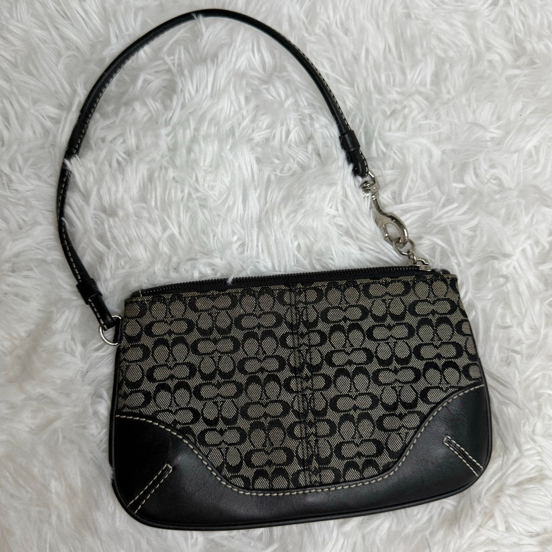 y2k Coach Black Wristlet