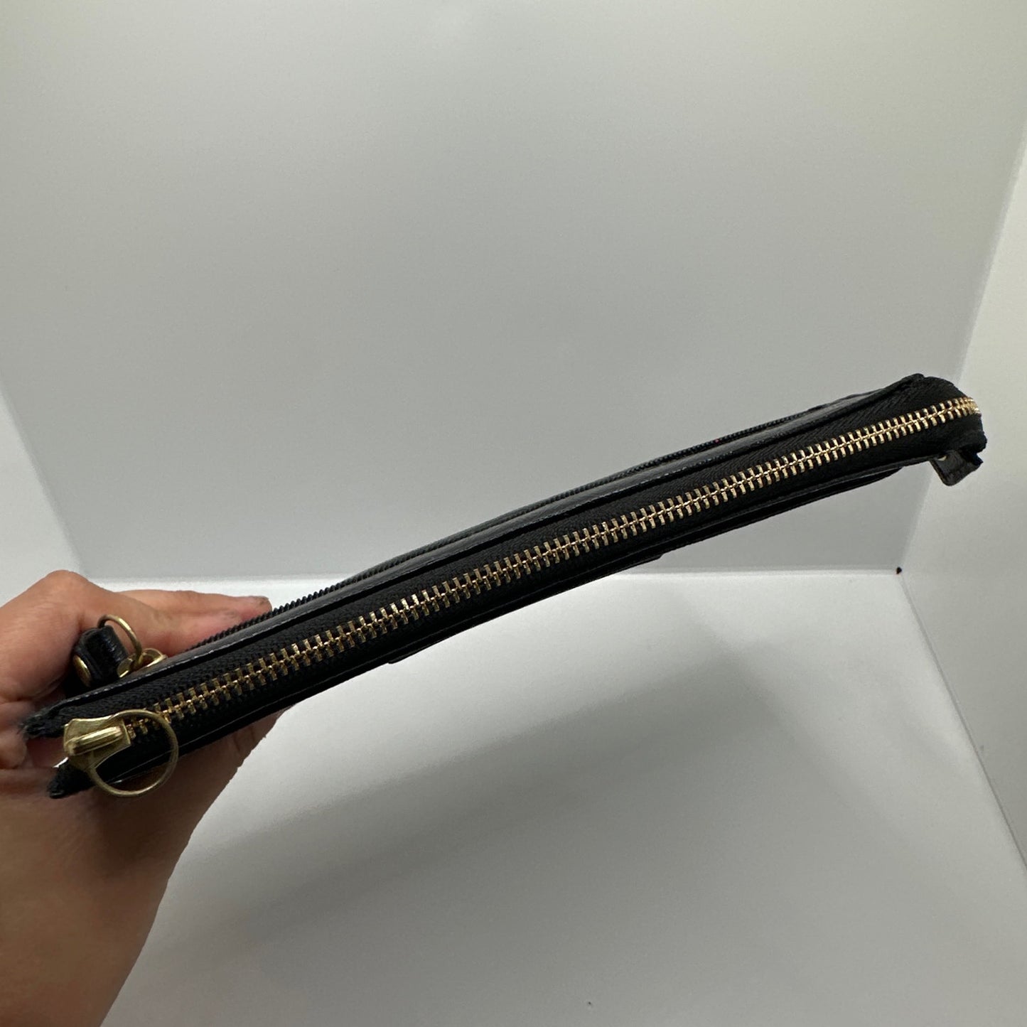 SALE COACH Poppy Patent Leather Pouch with Card slot