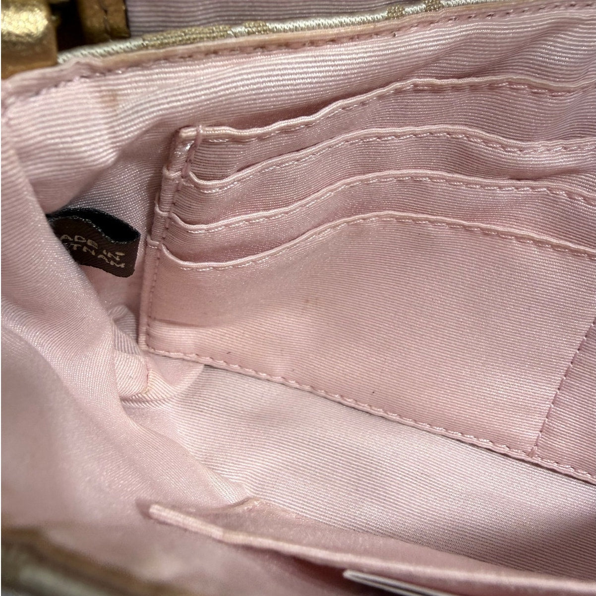 y2k Coach Gold Ashley Wristlet Mini Purse