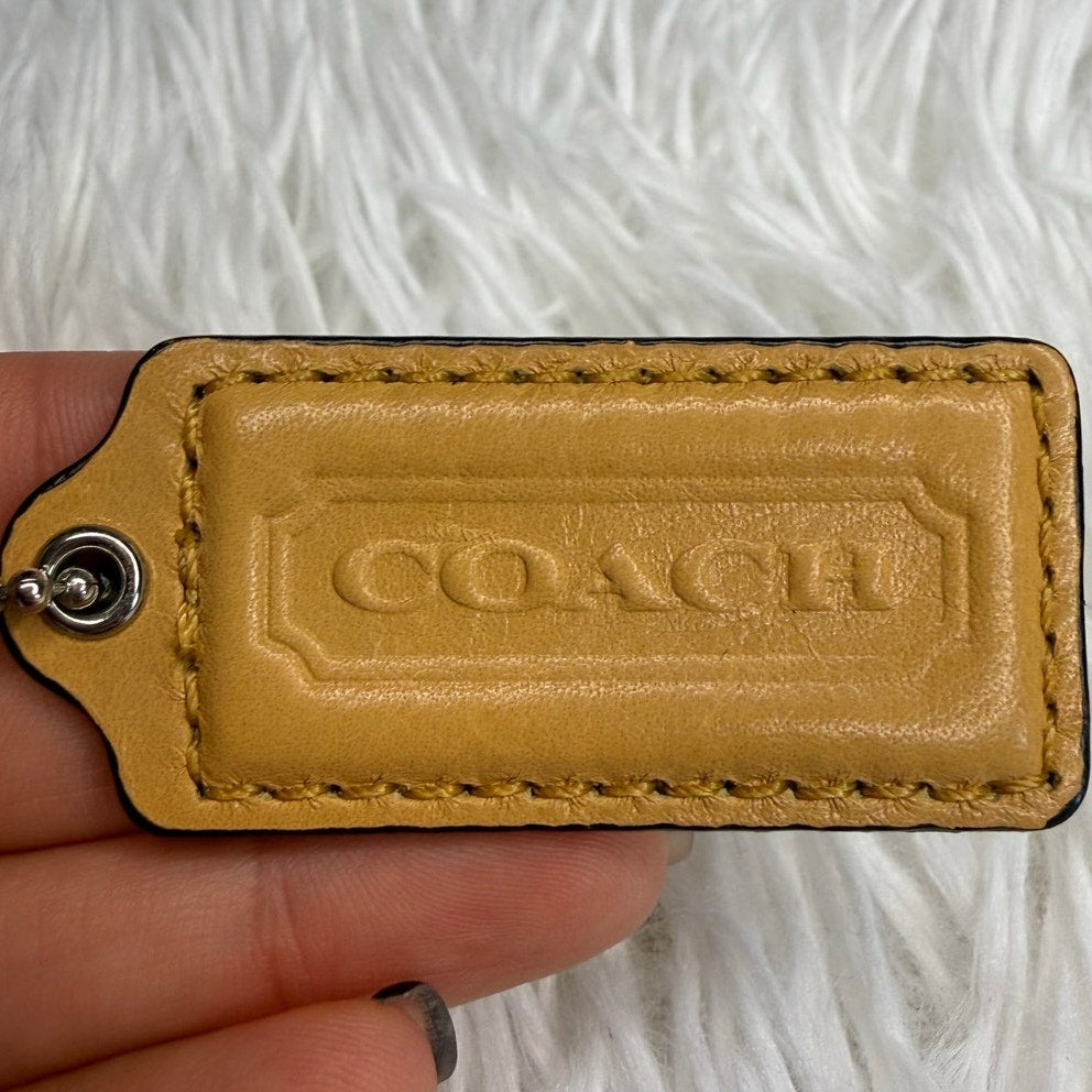 2” COACH Fob Bag Charm Hang tag Hangtag