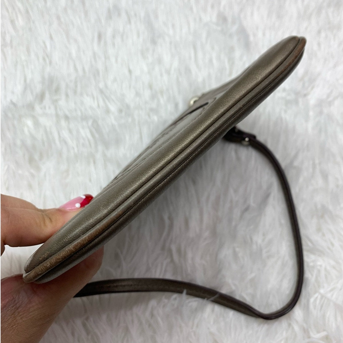 SALE COACH Gray Wristlet