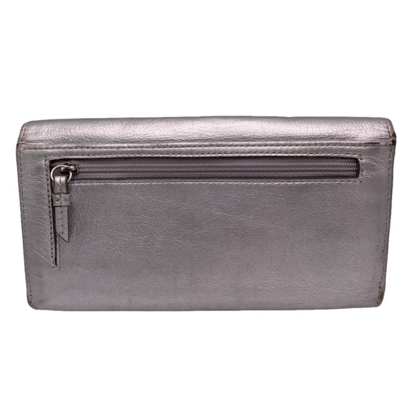 COACH Metallic Silver Wallet