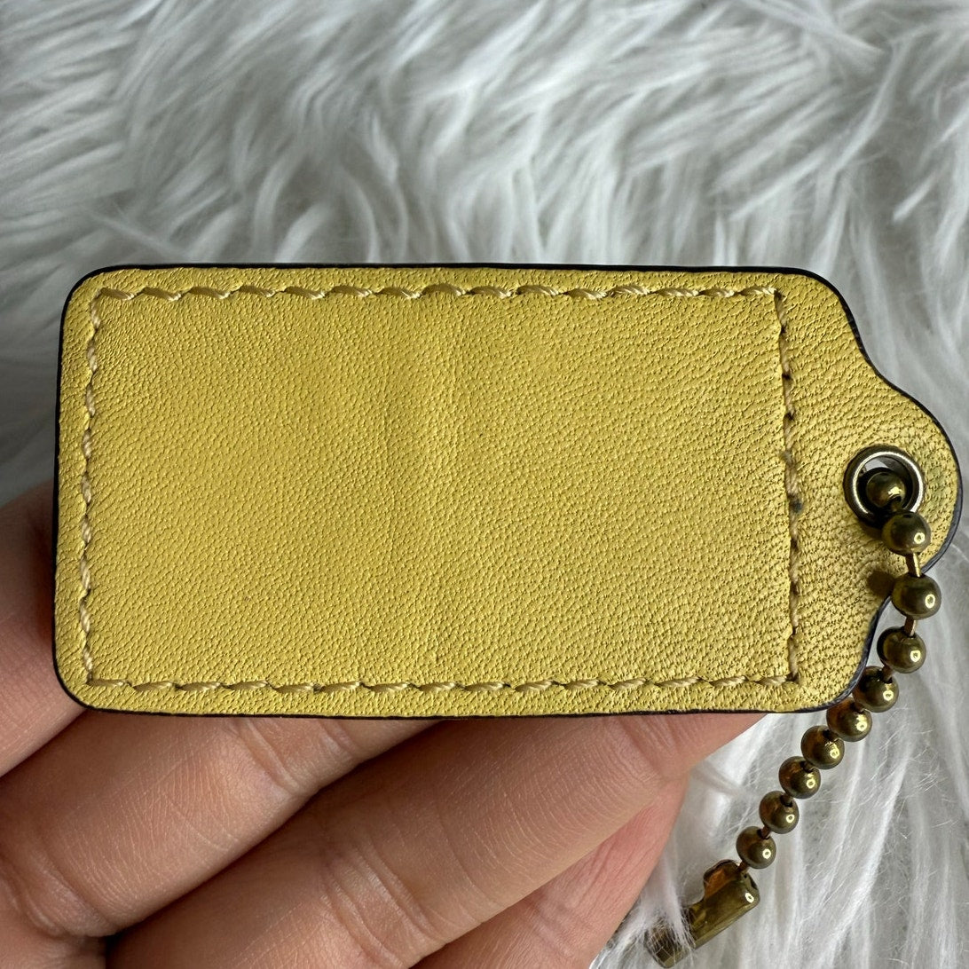 2.5" COACH Fob Bag Charm Hang tag Hangtag