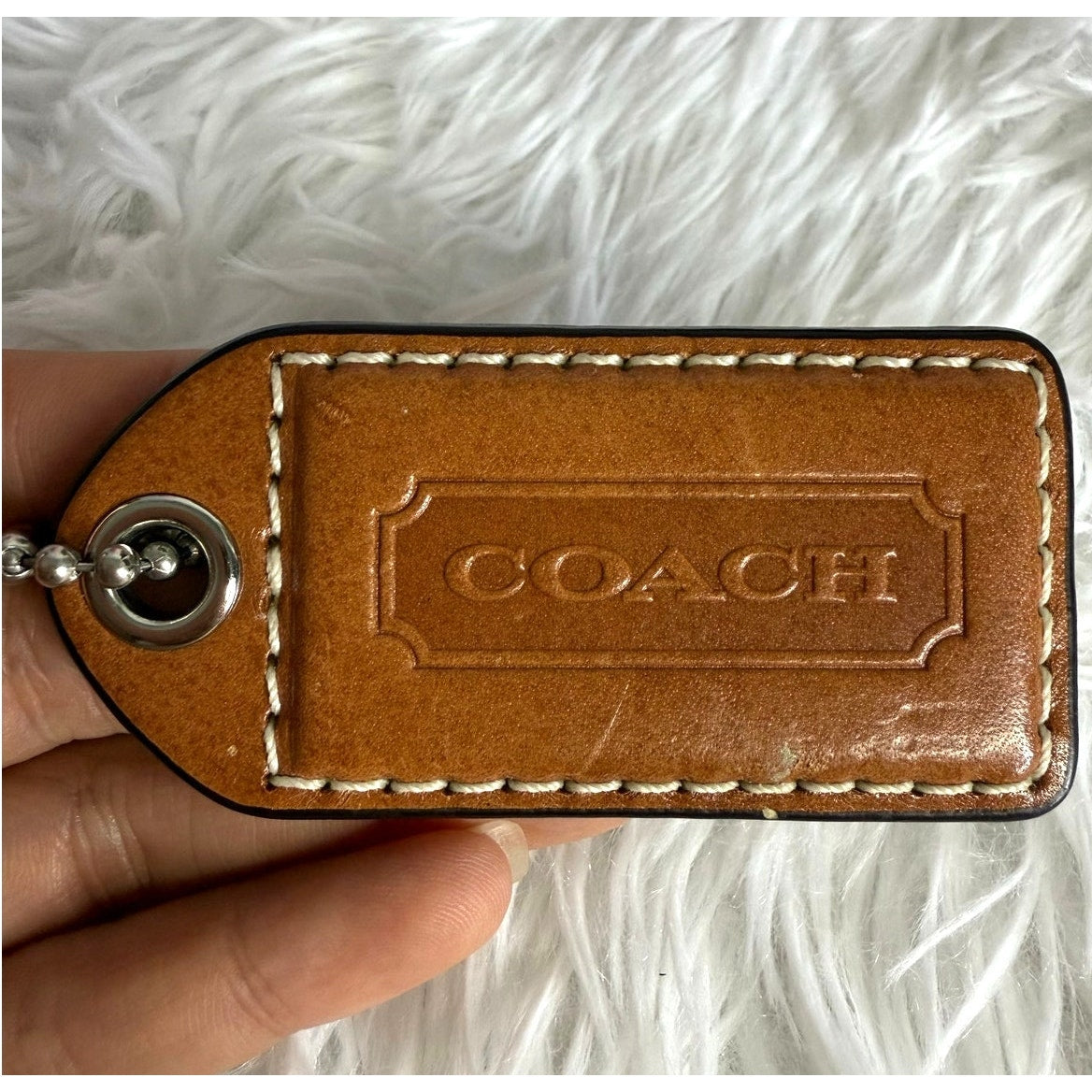 3" Y2K COACH Fob Bag Charm Hang tag Hangtag