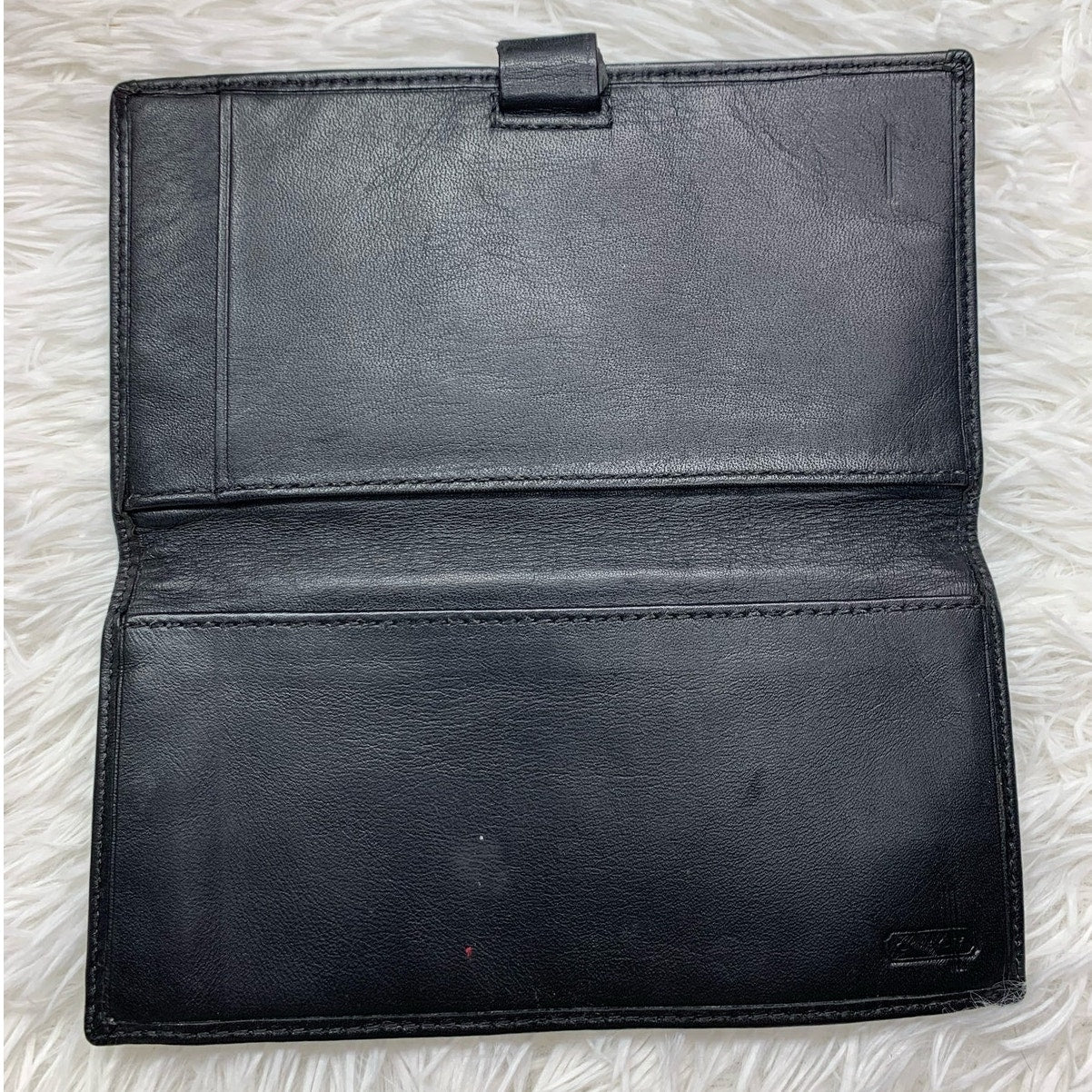 COACH Black and Gray Checkbook