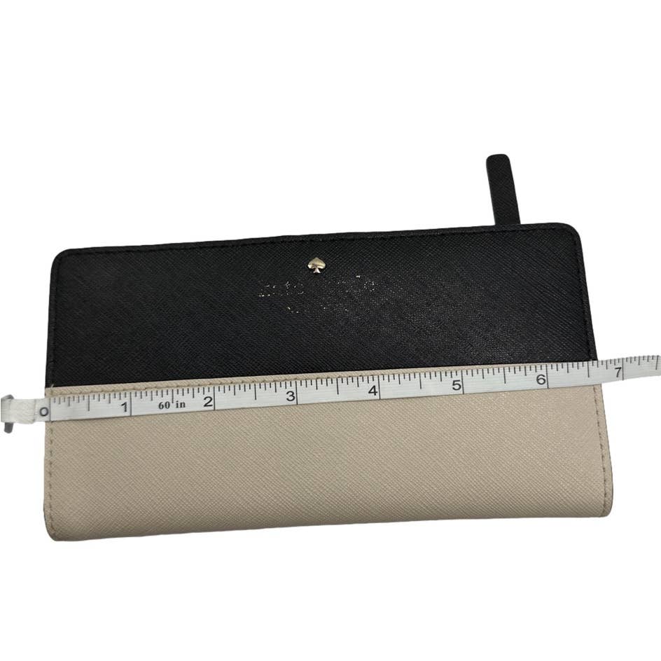 KATE SPADE New York Black and Beige Wallet