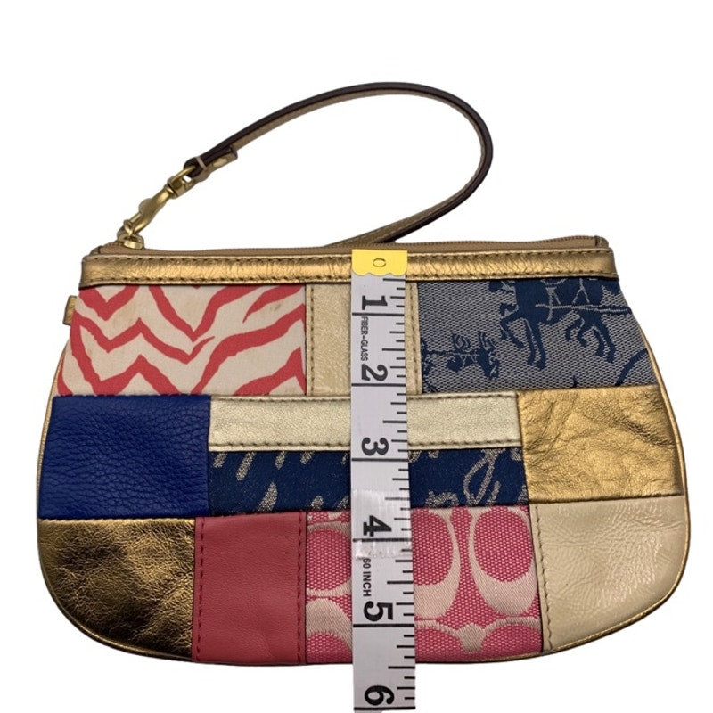 COACH Multi-color Patchwork wristlet