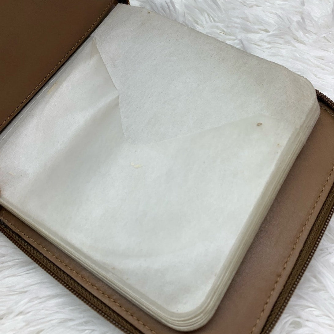 Vintage COACH Brown Signature Canvas CD Case