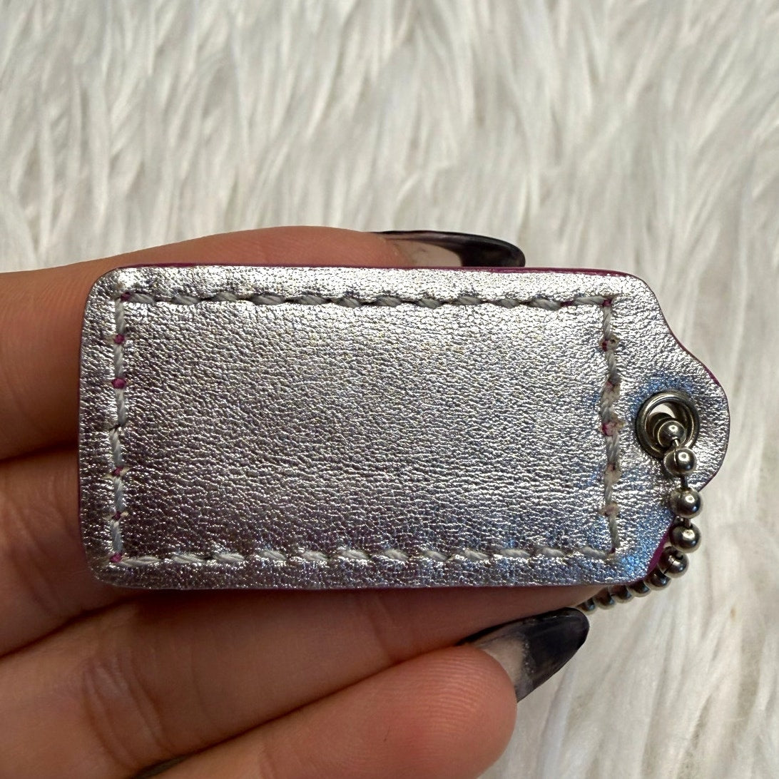 1.5" COACH Fob Bag Charm Hang tag Hangtag