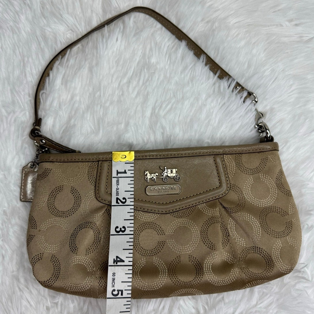 COACH y2k Signature Canvas Wristlet Mini Purse