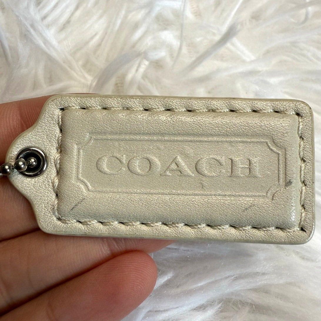 1.5" COACH  Fob Bag Charm Hang tag Hangtag