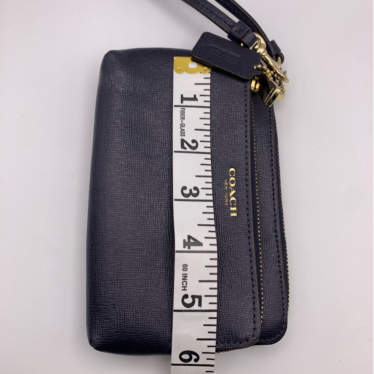 COACH Navy Wristlet