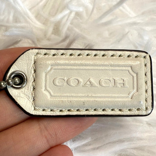 1.5" Vintage COACH y2k Fob Bag Charm Hang tag Hangtag