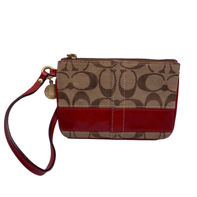 COACH Canvas Signature Wristlet