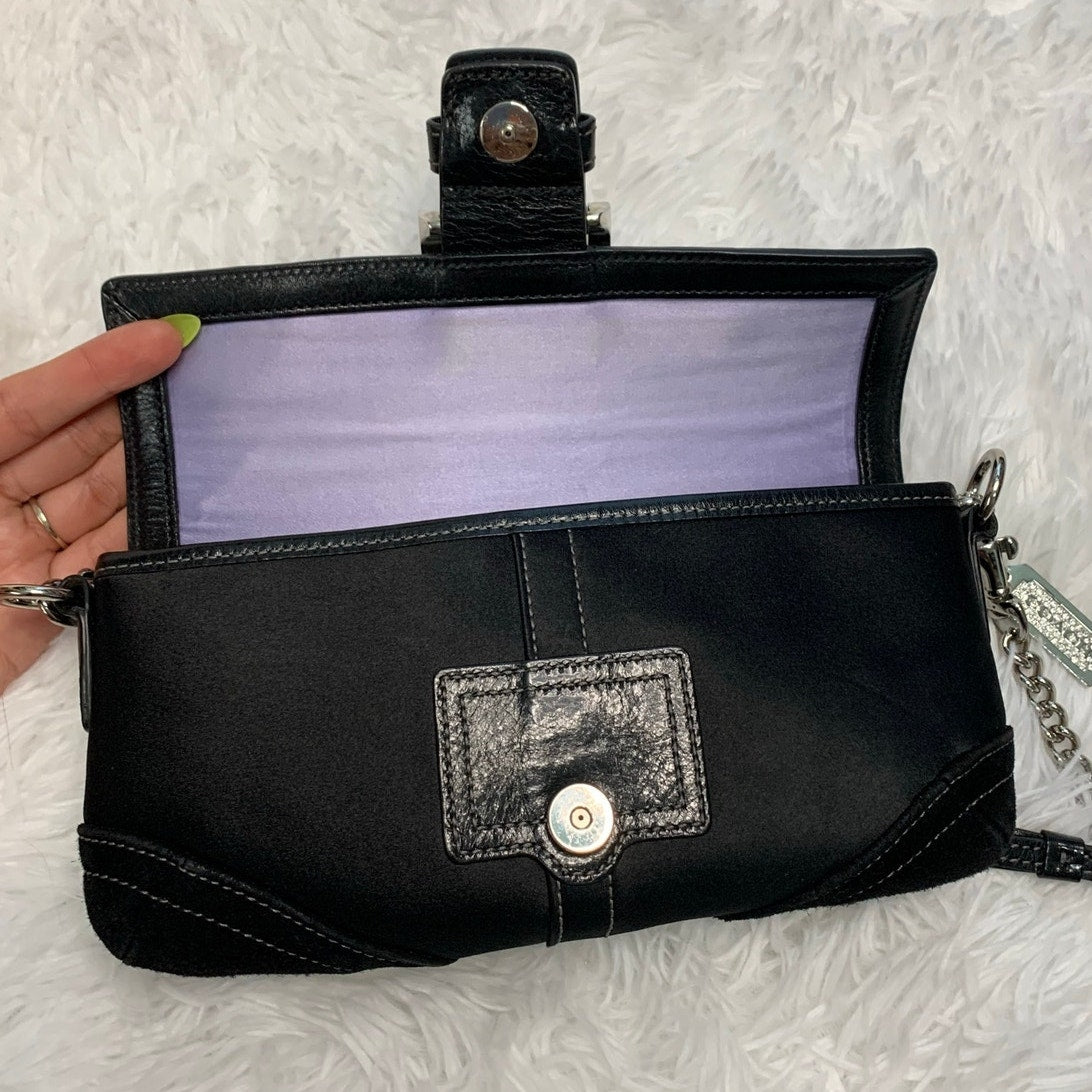 Vintage Coach y2k Madison 3578 Convertible Flap Satin Evening Bag