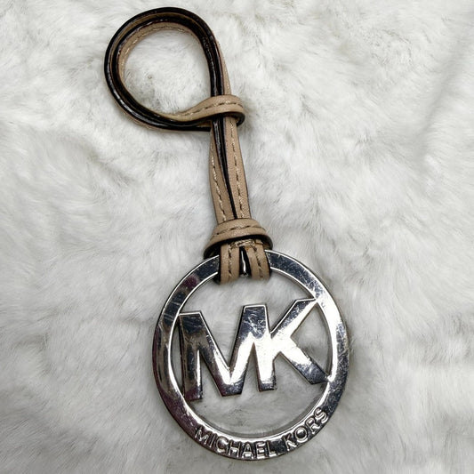 Michael Kors Tan Silver key fob bag charm