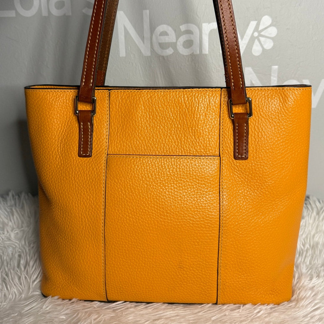 DOONEY & BOURKE Orange Pebbled Grain Lexington Tote
