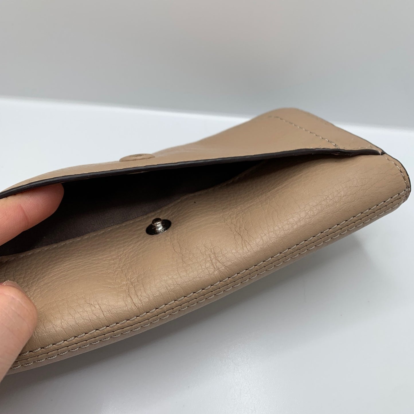 SALE MARC JACOBS Pebbled Leather tan Continental Zip around Wallet