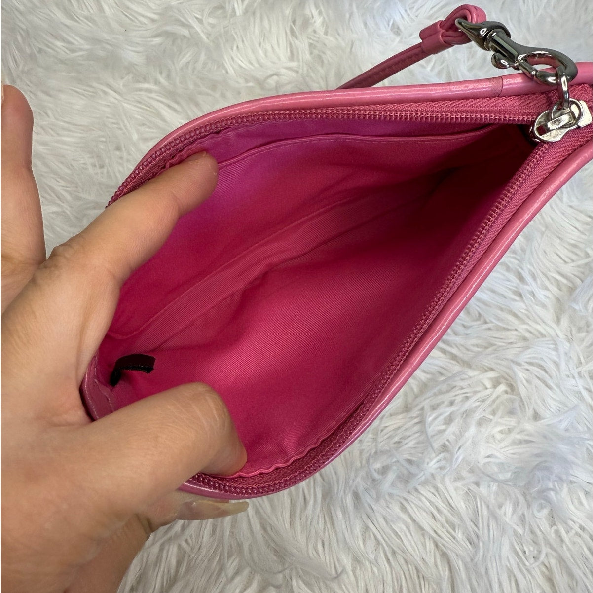 COACH Limit Edition Pinky Poppy Wristlet