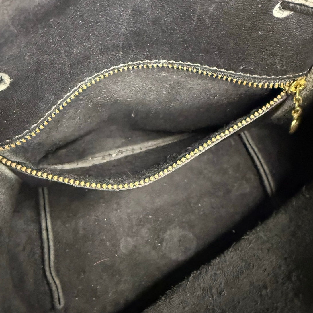 Vintage Coach Black 9960 Daypack Drawstring Backpack