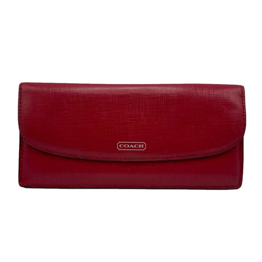 COACH Red Slim Wallet