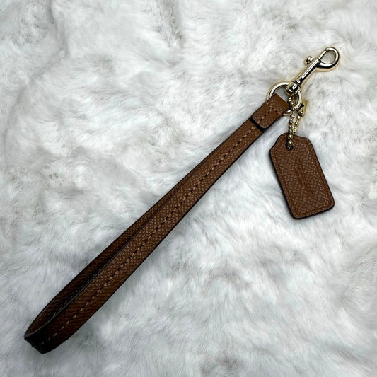 Coach Brown Replacement Hangtag Wristlet Strap