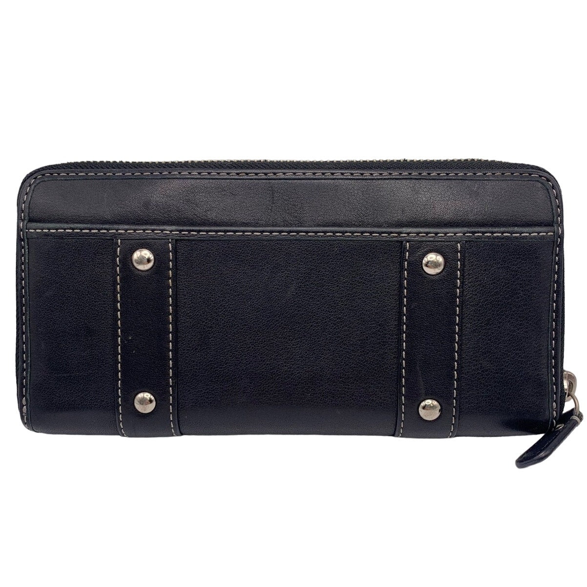 COACH y2k Soho Zoe Double Buckle Black Wallet