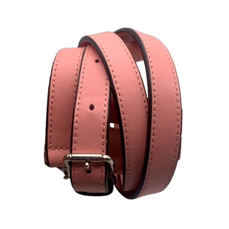 COACH Pink Silver Belt Adjustable Replacement Strap