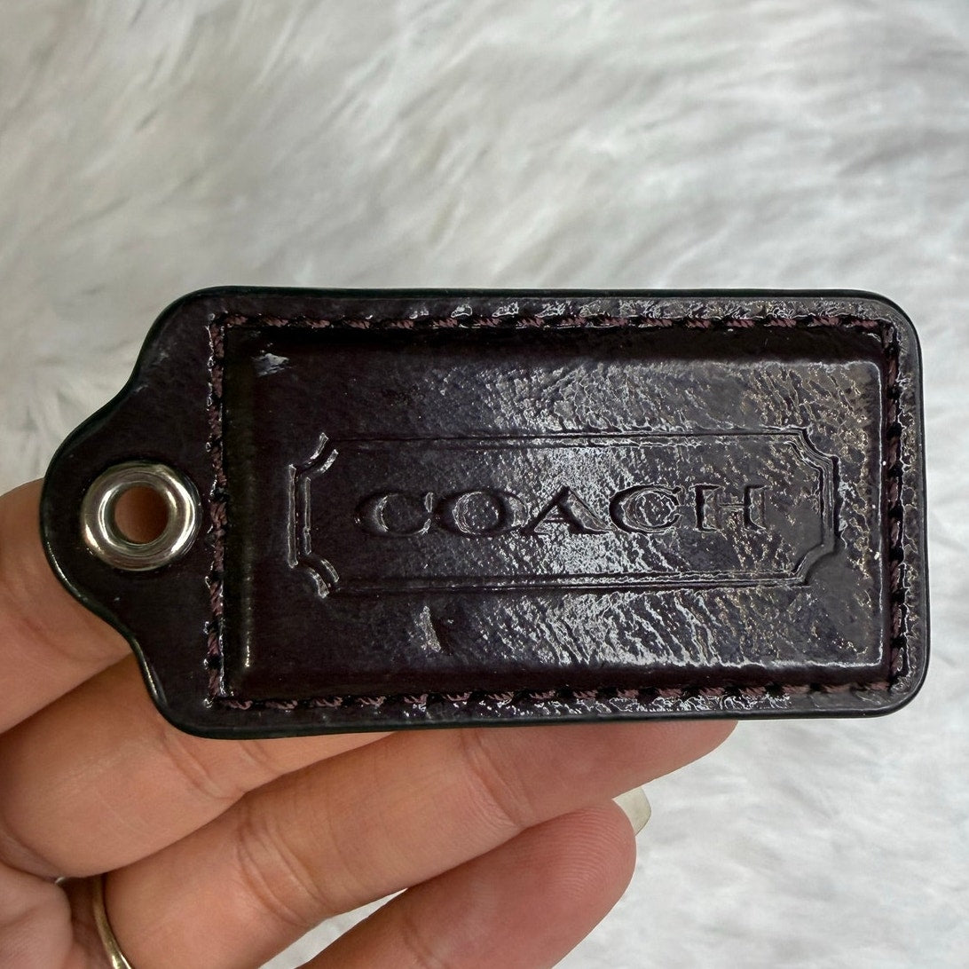 2" COACH Fob Bag Charm Hang tag Hangtag