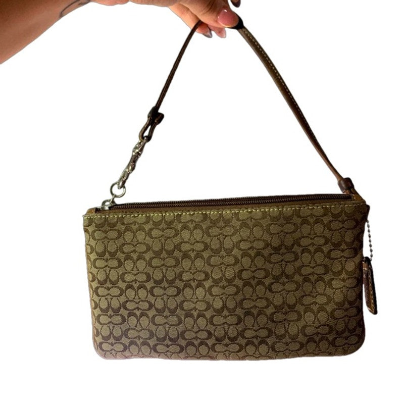 COACH Brown Wristlet