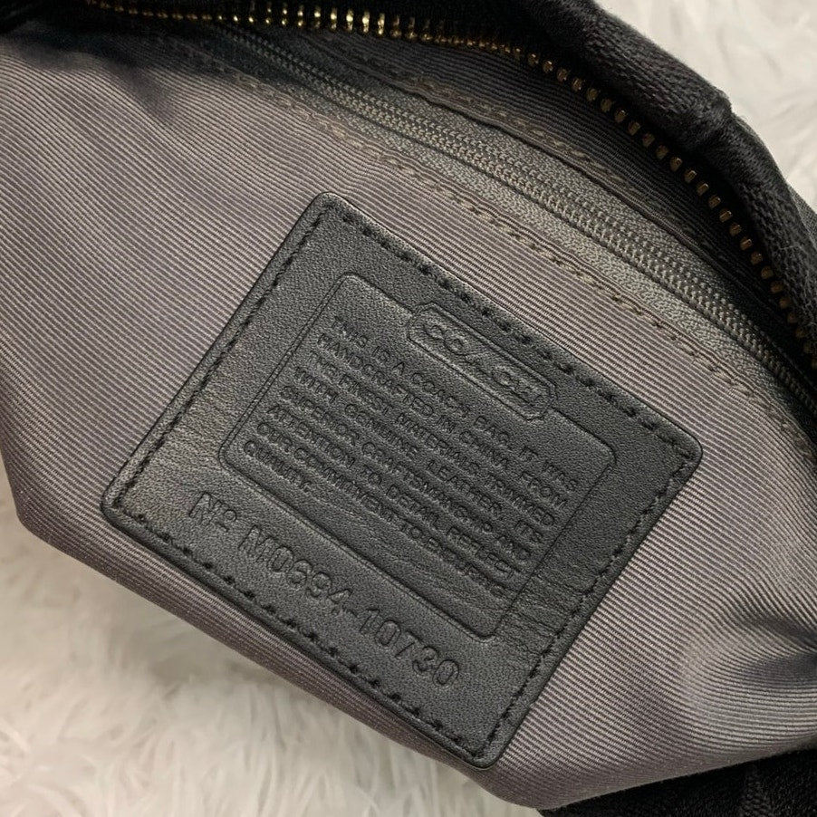Vintage Coach y2k Carly Canvas Leather Mini Shoulder Bag
