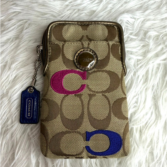 SALE COACH Bronze Signature Cardholder Card holder