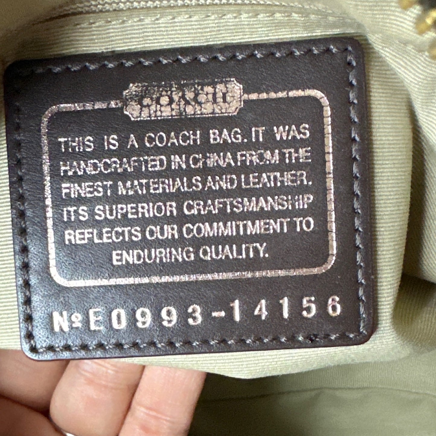 y2k COACH 2009 Brown Signature Canvas Parker Op Art Satchel Shoulder Bag